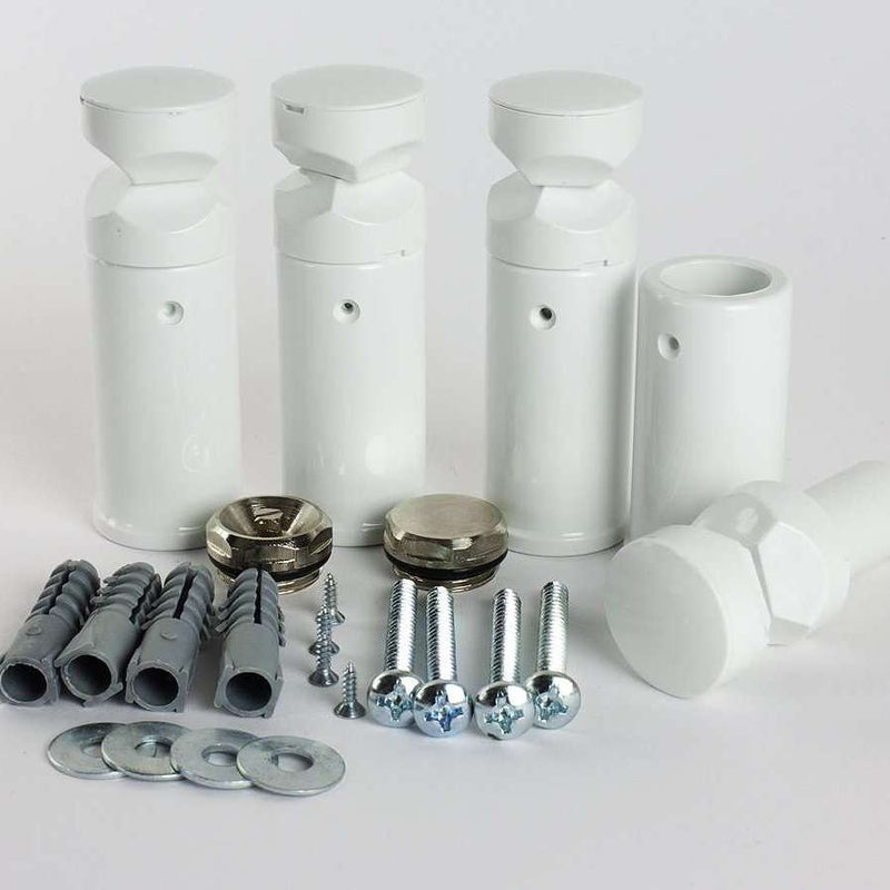 700 W x 1000 H Flat White Heated Towel Rail Radiator HTR