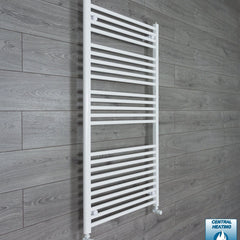 700 x 1300 Flat White Heated Towel Rail Radiator HTR