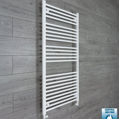 700 x 1300 Flat White Heated Towel Rail Radiator HTR