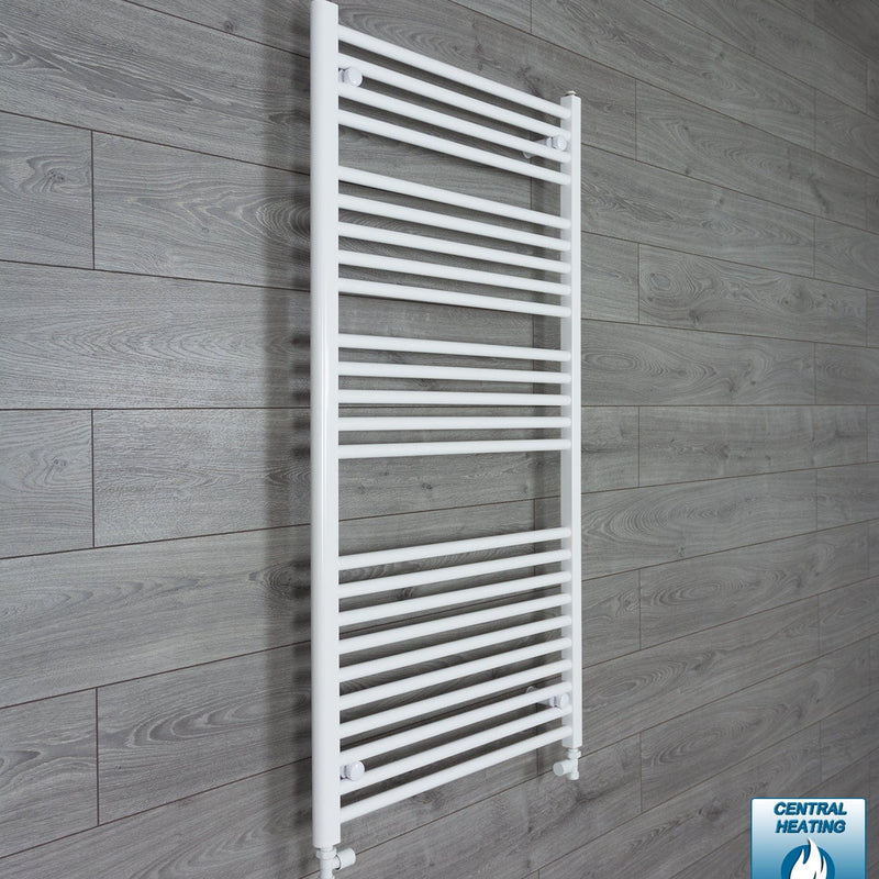 700 x 1300 Flat White Heated Towel Rail Radiator HTR