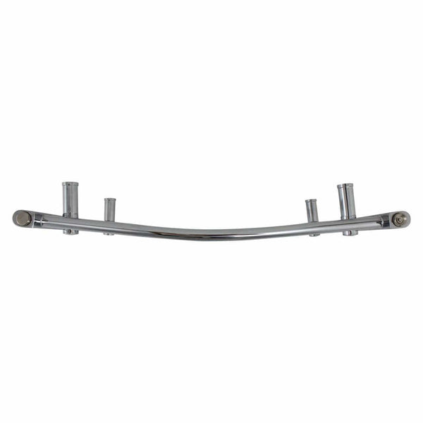 700 x 600 Curved Chrome Heated Towel Rail Radiator HTR