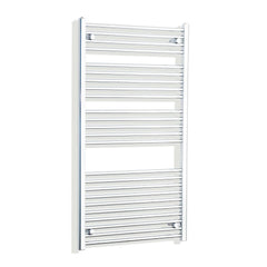 Towel Rail Only 700mm Wide 1300mm High Flat Chrome Heated Towel Rail