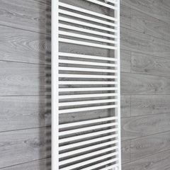 Towel Rail Only 700mm Wide 1500mm High Flat White Heated Towel Rail Radiator