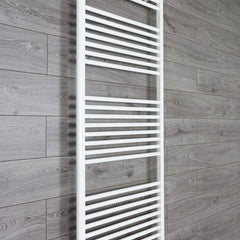 Towel Rail Only 700mm Wide 1700mm High Flat White Heated Towel Rail Radiator