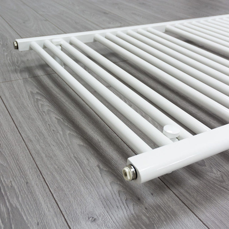 700mm Wide 1700mm High Flat White Heated Towel Rail Radiator