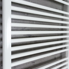 700mm Wide 1700mm High Flat White Heated Towel Rail Radiator
