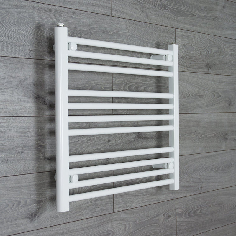 Towel Rail Only 700mm Wide 600mm High Flat White Heated Towel Rail Radiator