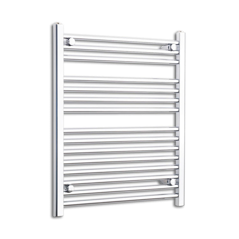 Towel Rail Only 700mm Wide 800mm High Curved Chrome Heated Towel Rail