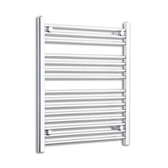 Towel Rail Only 700mm Wide 800mm High Flat Chrome Heated Towel Rail Radiator