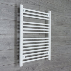 Towel Rail Only 700mm Wide 800mm High Flat White Heated Towel Rail HTR