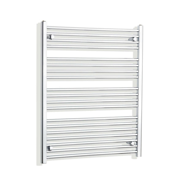 Towel Rail Only 750mm Wide 1000mm High Curved Chrome Heated Towel Rail