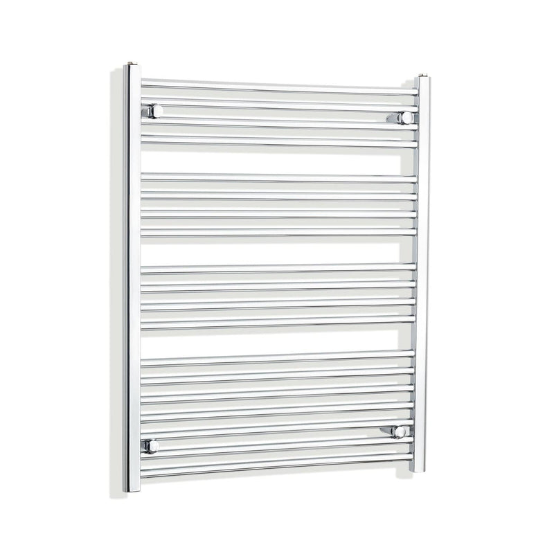 Towel Rail Only 750mm Wide 1000mm High Flat Chrome Heated Towel Rail HTR