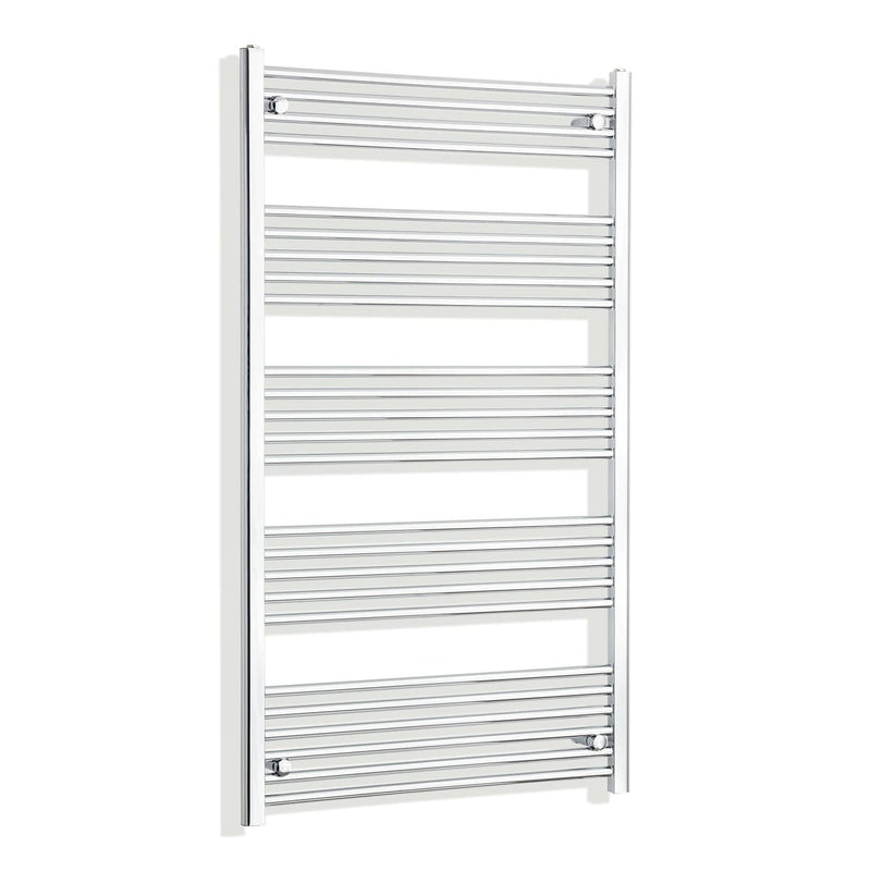 Towel Rail Only 750mm Wide 1400mm High Flat Chrome Heated Towel Rail HTR