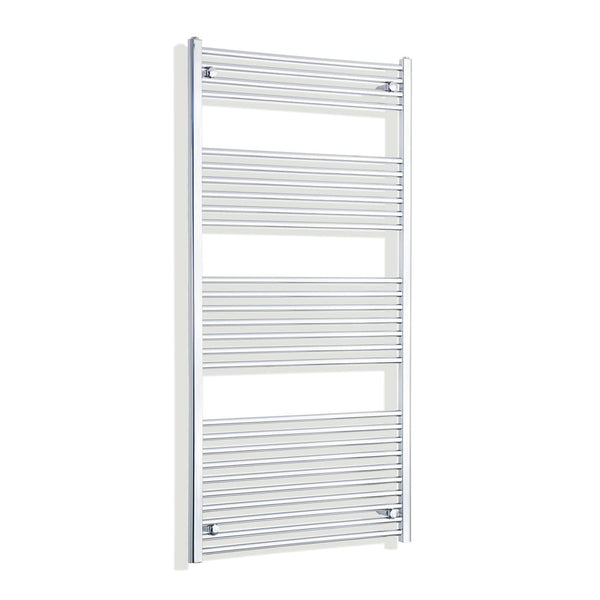 Towel Rail Only 750mm Wide 1600mm High Flat Chrome Heated Towel Rail HTR