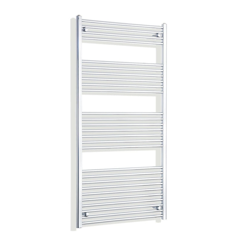 Towel Rail Only 750mm Wide 1600mm High Flat Chrome Heated Towel Rail HTR
