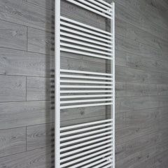 Towel Rail Only 750mm Wide 1800mm High Flat White Heated Towel Rail Radiator
