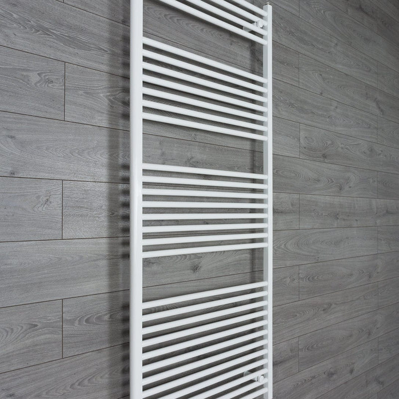Towel Rail Only 750mm Wide 1800mm High Flat White Heated Towel Rail Radiator