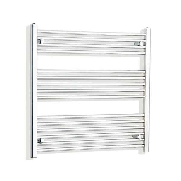 Towel Rail Only 750mm Wide 800mm High Curved Chrome Heated Towel Rail HTR