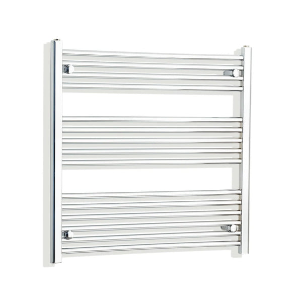 Towel Rail Only 750mm Wide 800mm High Flat Chrome Heated Towel Rail Radiator