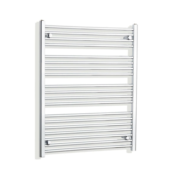 Towel Rail Only 800mm Wide 1000mm High Flat Chrome Heated Towel Rail