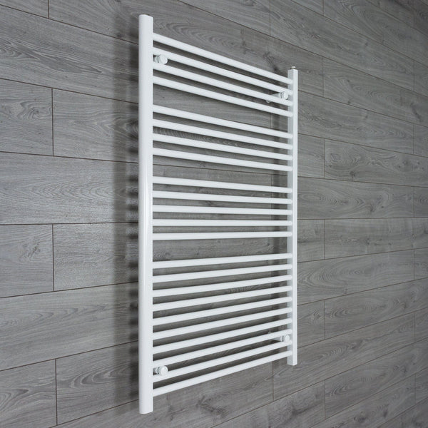 Towel Rail Only 800mm Wide 1200mm High Flat White Heated Towel Rail Radiator