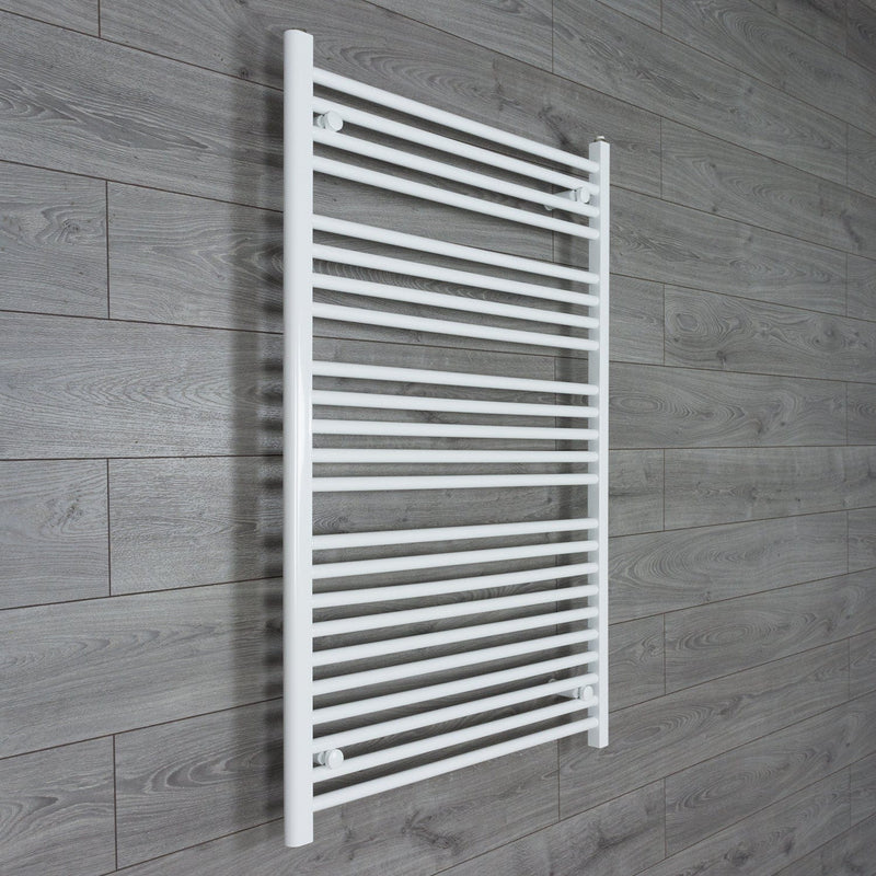 Towel Rail Only 800mm Wide 1200mm High Flat White Heated Towel Rail Radiator