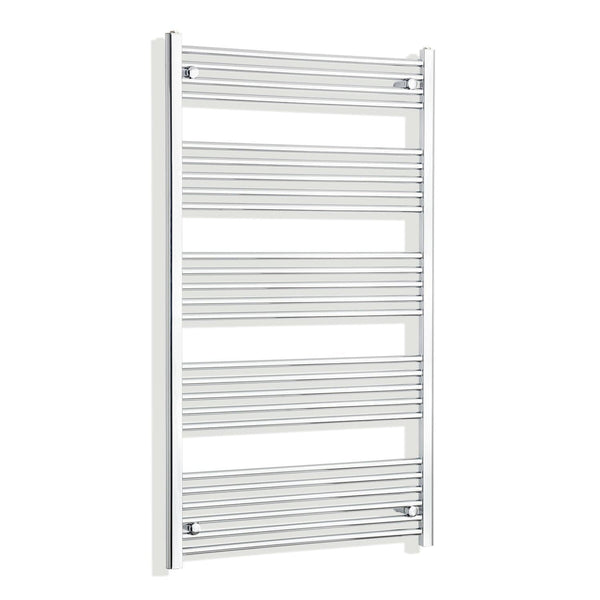 Towel Rail Only 800mm Wide 1400mm High Flat Chrome Heated Towel Rail