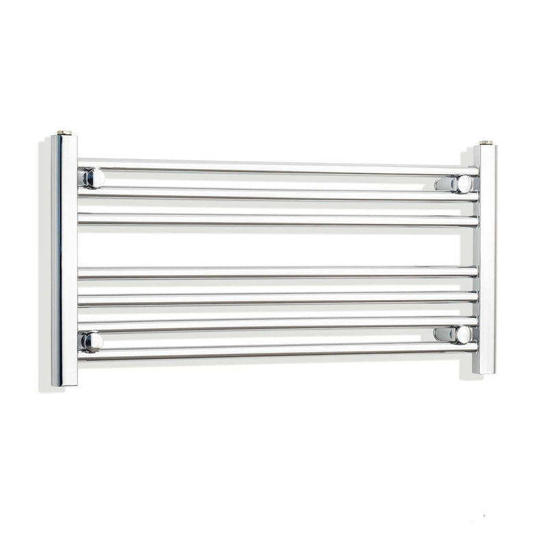 Towel Rail Only 800mm Wide 400mm High Flat Chrome Heated Towel Rail Radiator
