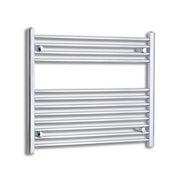 Towel Rail Only 800mm Wide 700mm High Flat Chrome Heated Towel Rail Radiator