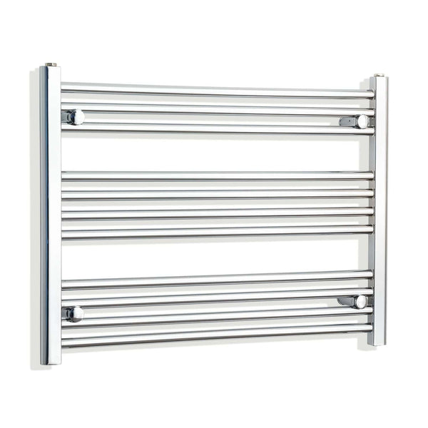 Towel Rail Only 850mm Wide 600mm High Flat Chrome Heated Towel Rail Radiator
