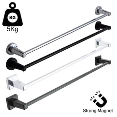Chrome or Black Magnetic Hanger Extra Towel Bar For Straight Towel Radiators