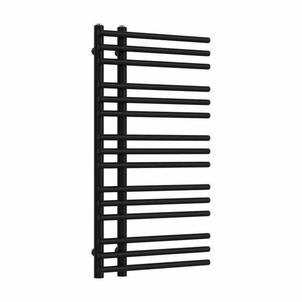 Difta Towel Radiator Black 500mm Wide 900mm High Bathroom