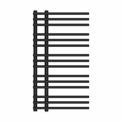 Towel Rail Only Difta Towel Radiator Black 500mm Wide 900mm High Bathroom