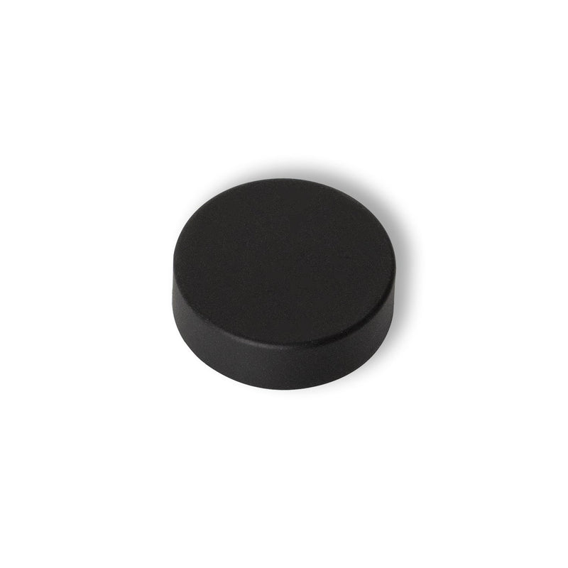 Pair of Matt Black Cover Caps for Heated Towel Rail Radiators