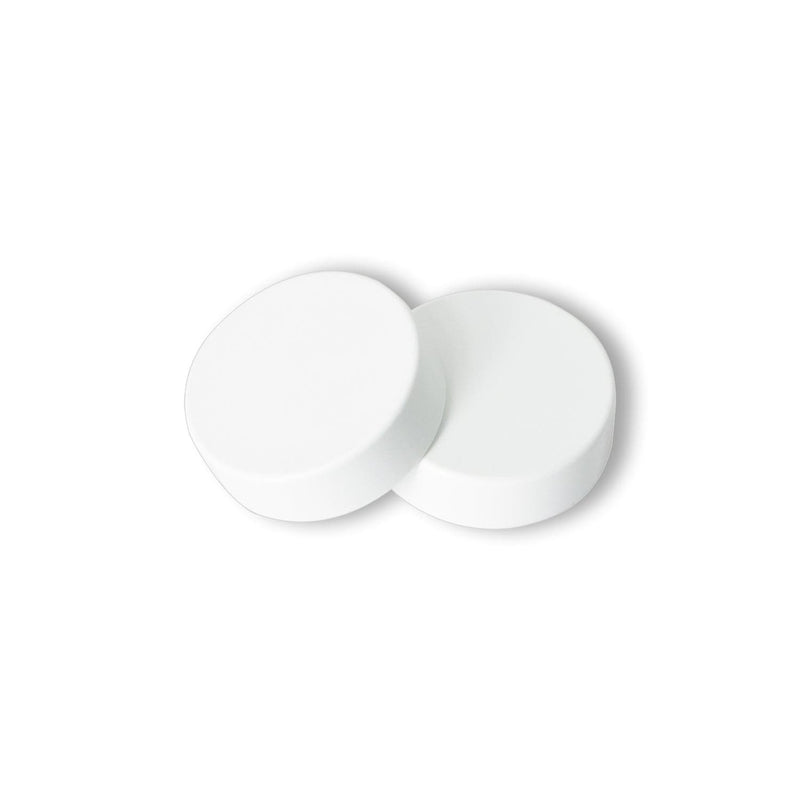 Pair of White Cover Caps for Heated Towel Rail Radiators