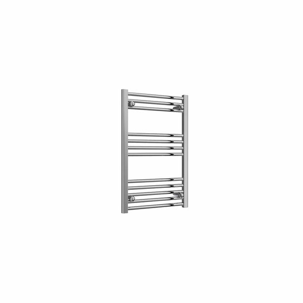Flat / 800 x 500 mm Reina Capo Chrome Flat & Curved Towel Rail Radiator