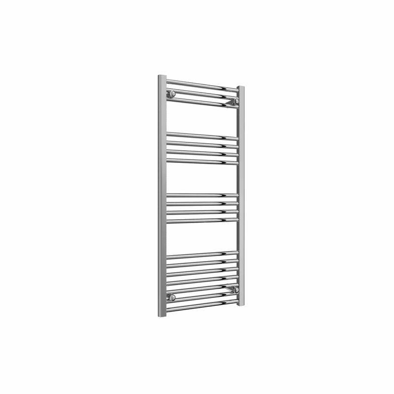 Flat / 1200 x 500 mm Reina Capo Chrome Flat & Curved Towel Rail Radiator