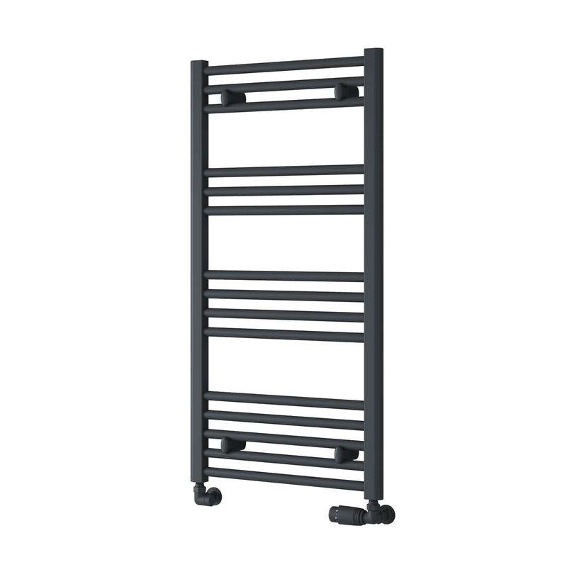 1000 x 500 mm Reina Capo Flat Designer Towel Rail Radiator Anthracite
