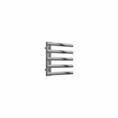 Brushed / 530 x 500 mm Reina Cavo Designer Vertical Heated Towel Rail Stainless Steel Radiator