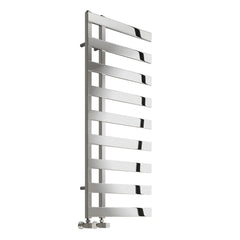 Reina Designer Capelli Vertical Polished Heated Stainless Steel Radiator
