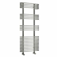 Reina Designer Mirus Vertical Chrome Heated Towel Rail Steel Radiator