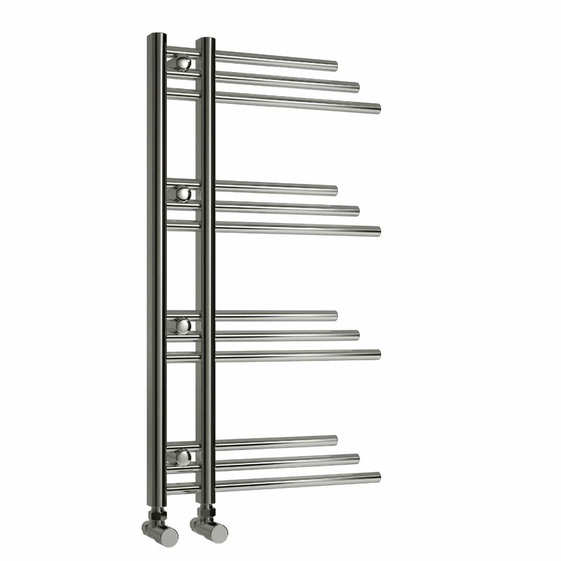 Reina Designer Palmari Vertical Chrome Heated Towel Rail Steel Radiator
