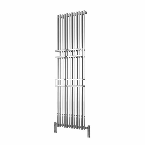 Chrome Reina Grande Vertical Designer Chrome Heated Towel Rail Steel Radiator