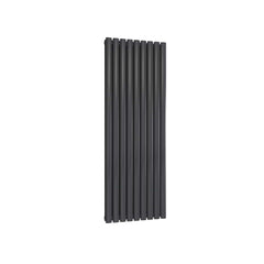 Anthracite / Double / 1500 x 531 mm Reina Neva Designer Vertical Steel Radiator