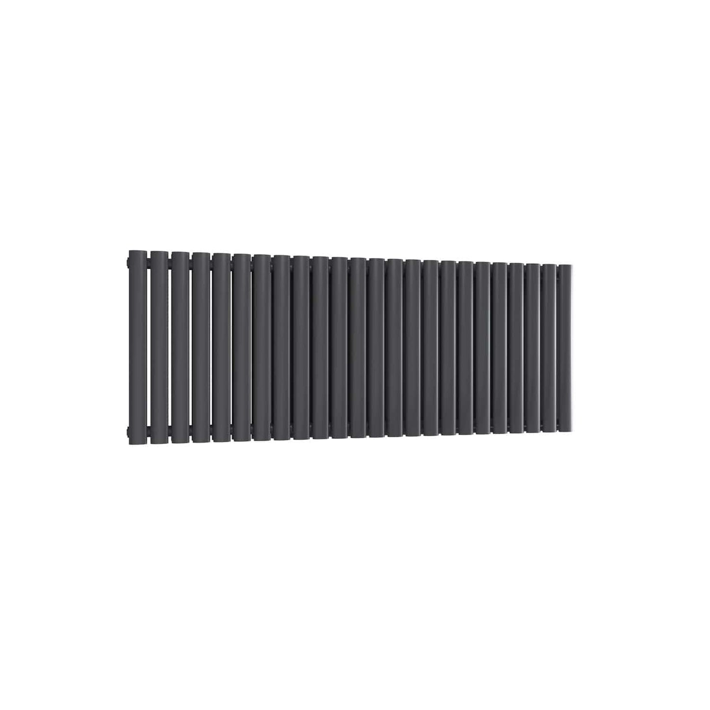 Double / Anthracite / 550 x 1416 mm Reina Neva Horizontal White and Anthracite Designer Steel Radiator