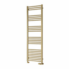 1600 x 500 mm Reina Ottone Brushed Brass Flat Designer Towel Rail