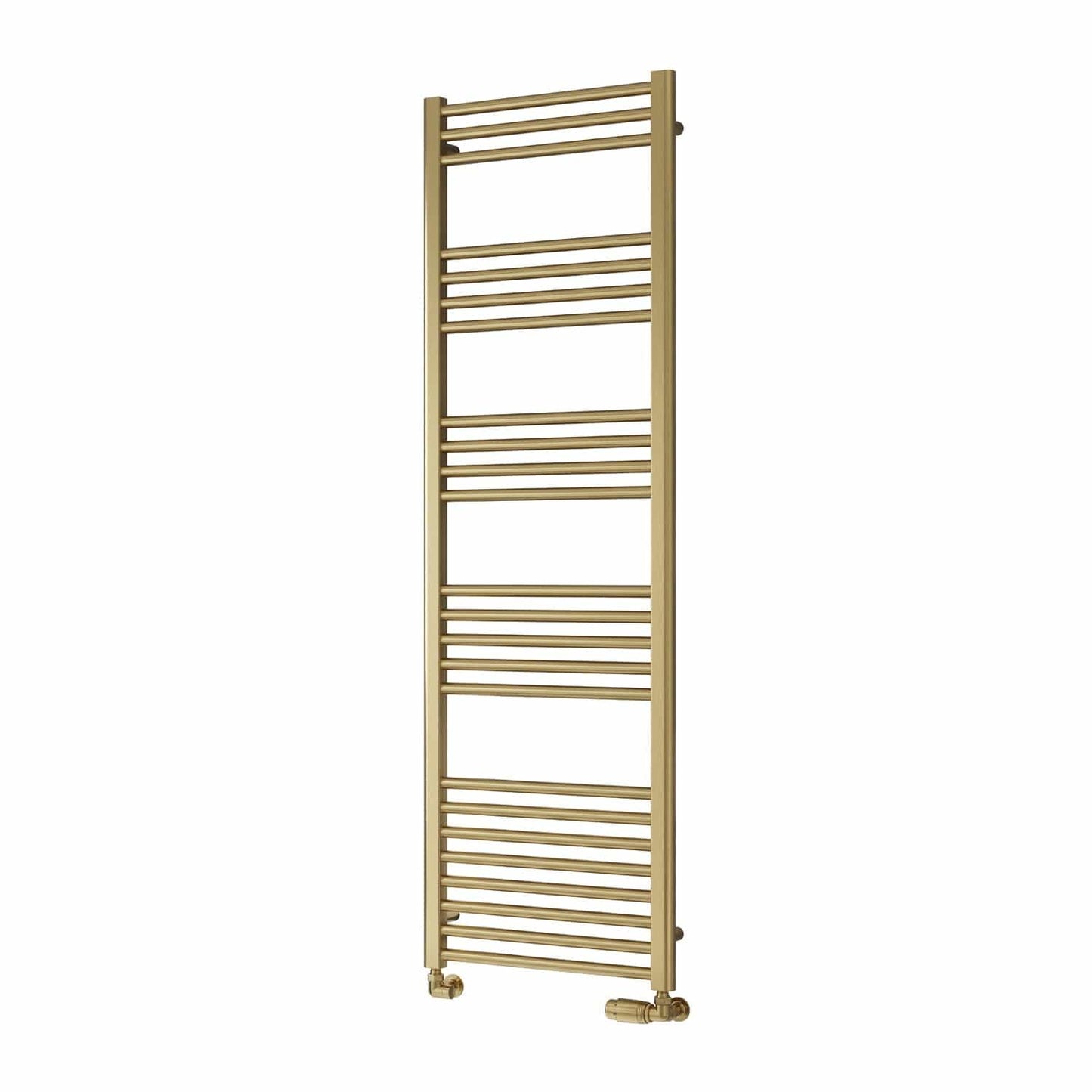 1600 x 500 mm Reina Ottone Brushed Brass Flat Designer Towel Rail