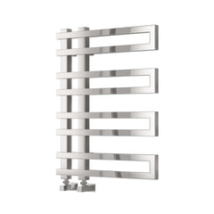 Chrome / 720 x 530mm Reina Pietra Mild Steel Chrome and Anthracite Vertical Designer Radiator