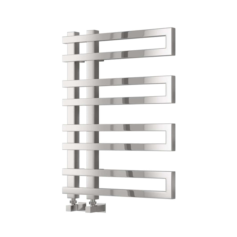 Chrome / 720 x 530mm Reina Pietra Mild Steel Chrome and Anthracite Vertical Designer Radiator
