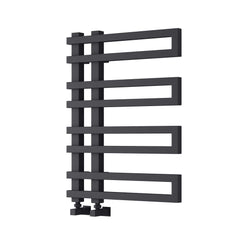 Anthracite / 720 x 530mm Reina Pietra Mild Steel Chrome and Anthracite Vertical Designer Radiator